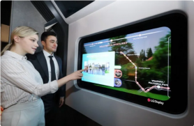 LG анонсирует интерактивные прозрачные экраны для окон поездов